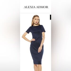 🛑SOLD 🛑NWT Alexia Admor Scuba Dress - XL - Navy